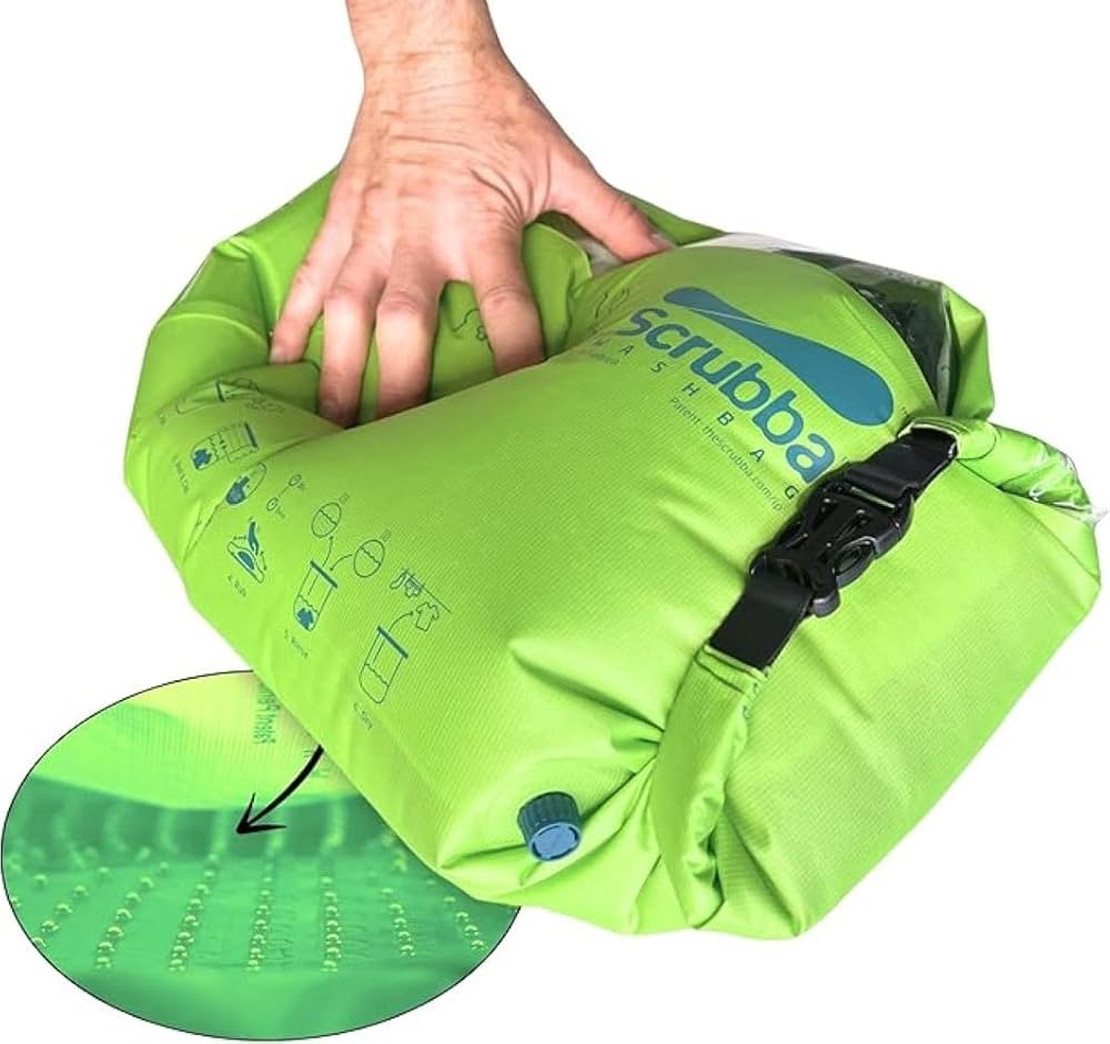Amazon.co.jp: 旅行用洗濯袋 Scrubba Washbag スクラバ